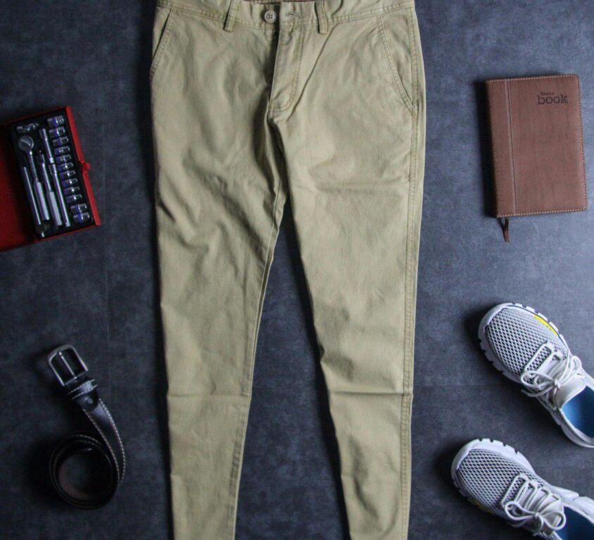 Khaki Mango Slim Fit Chinos